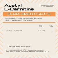 PrimeSelf Acetyl-L-Carnitine - Mood, Energy, Memory